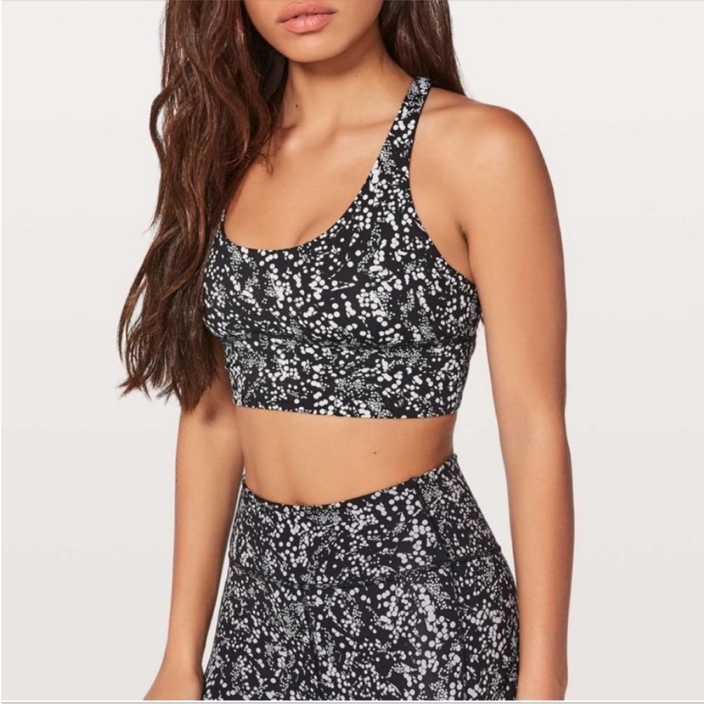 Lululemon Free To Be Moved Bra Size 8 Chirasu Black / Chirakasu Alpine white
